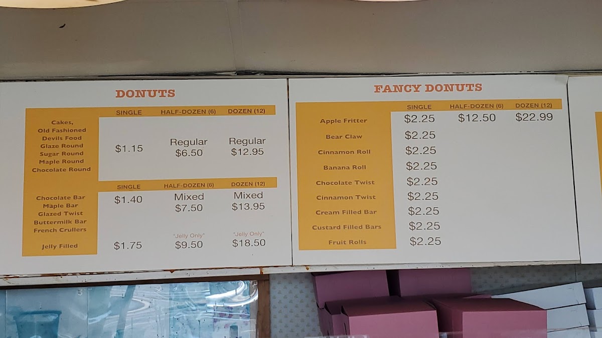 Donut King Menu - Image 1